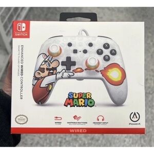 Nintendo Switch Pro Wired Controller Super Mario APA-1526549-01 Brand New
